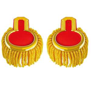 Nouvelles épaulettes en fil de bullion, franges dorées, uniformes de fanfare - Product Image 1