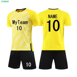 Ensemble de maillots de football pour hommes, respirant, 100% polyester, séchage rapide, vêtements de sport confortables, uniformes de football, Behram - Product Image 3