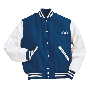 Manteau de baseball unisexe vente en gros coupe-vent 100% coton uniforme de softball mode veste universitaire vierge impression personnalisée - Product Image 2