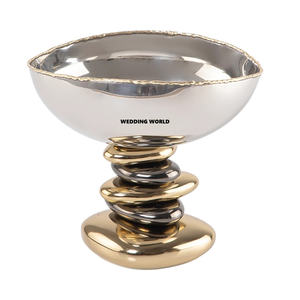 Tazón de Chocolate Decorativo de Metal, Forma Redonda, Tazón de Dulces de Diseño, Calidad Premium, Nuevo y Elegante Tazón de Chocolate - Product Image 3