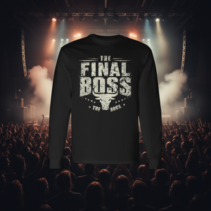 Camiseta de manga larga vintage para amantes de la música rock, divertida, blanca, Boss Final, por categoría promocional - Product Image 3