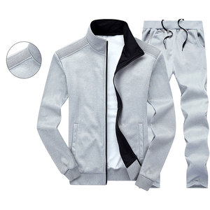 Conjunto Deportivo de Invierno para Hombre, Dos Piezas, Transpirable, 100% Algodón, Sudadera y Pantalones de Felpa - Product Image 5
