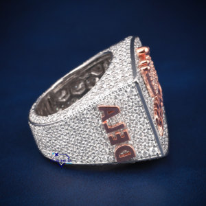 Bague hip-hop élégante en argent sterling 925 pour homme sertie de diamants taille ronde Moissanite pour mariage, fiançailles ou fête - Product Image 2