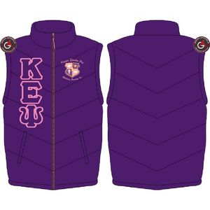 Sigma Gamma Rho gilet léger personnalisé chaud bulle compressible veste sans manches grande taille hiver hommes duvet de canard gilet bouffant - Product Image 6