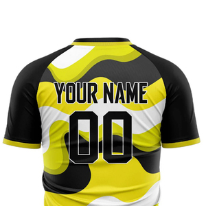 Ensemble de maillots de football unisexe personnalisés à séchage rapide 100% polyester, vente en gros, vêtements d'entraînement, technique de sublimation, lettres incluses, club - Product Image 2