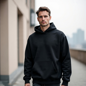 Custom OEM 400 GSM Vintage Hombres Sudadera con capucha Oversize Heavyweight 100% Algodón Poliéster French Terry Pullover Hombres Sudadera con capucha - Product Image 1