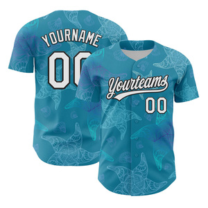 Unisex Tùy Chỉnh Panther Màu Xanh Bóng Chày Jersey Chất Lượng Cao Cấp Thể Thao Thoáng Khí & In Thiết Kế 2025 Tùy Chọn Có Sẵn - Product Image 5