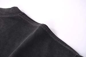 Camisetas vintage lavadas de gran tamaño de algodón pesado personalizadas para hombre 100% algodón lavado con ácido en blanco - Product Image 6