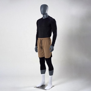 Customized Logo New Awrah <b>Covering</b> Activewear Sunnah Men's Halal Swimming Shorts - Product Image 1