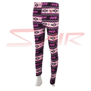 Vente en gros de leggings de yoga taille haute extensible dans les 4 sens 100% coton, vêtements de sport confortables, respirants et décontractés pour femmes - Product Image 4