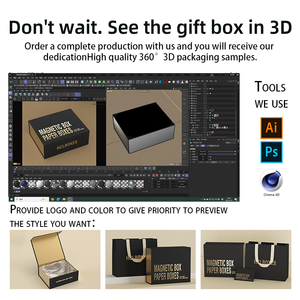 Boîte cadeau en papier de haute qualité pour demoiselles d'honneur, coffrets cadeaux pour bébés, boîte cadeau pour nouveau-né, emballage cadeau en carton avec poignée en ruban - Product Image 6