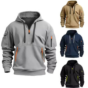 Sweat-shirts d'automne unisexe de haute qualité pour hommes, 100% coton molletonné épais, anti-rétrécissement, 240g, personnalisables avec logo – Prix de gros - Product Image 6