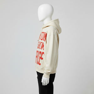 Thermique 300-600 gsm Haute Qualité Hommes Bouffée Impression Coton Polaire Personnalisé Poids Lourd Surdimensionné À Capuche Populaire - Product Image 3