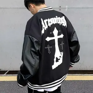 <b>Men's</b> Custom Wool Varsity <b>Jacket</b> Long Length Winter Coat Hooded Baseball Bomber Style <b>Light</b> Embroidered Crop Chenille Plus Size - Product Image 5