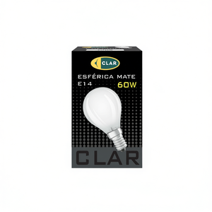 Lampadina a incandescenza sferica trasparente opaca E14 da 60W - Product Image 2