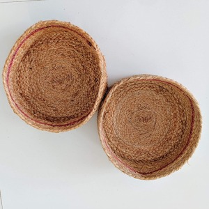 Cesta de almacenamiento de Yute natural, contenedor organizador tejido hecho a mano respetuoso con el medio ambiente para lavandería del hogar, armario y cocina - Product Image 3