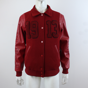 Wholesale Custom Embroidery Logo Jackets Casual Baseball Jacket Letterman Coat Varsity Jacket for Men - Product Image 1