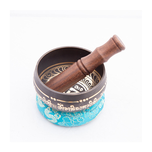 Cuenco de canto tibetano curativo para chakras, mazo de madera y almohada de seda, compra al mejor precio - Product Image 2