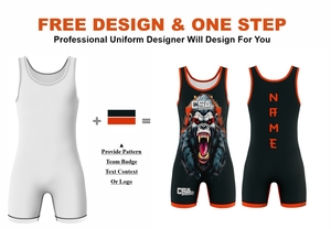 2026 Venta caliente Impresión de transferencia de calor Unisex camiseta de lucha diseño personalizado hombres y niñas Lucha Libre mono - Product Image 2