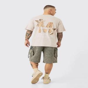 T-shirt graphique personnalisé pour hommes, délavé à l'acide, M Cherub, 100% coton, qualité supérieure, tricoté surdimensionné, convient parfaitement à tous les imprimés. - Product Image 2