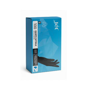 ถุงมือไนไตรล์สีดำ ไซส์ L สำหรับมือและแขน 100 ชิ้น - Product Image 1