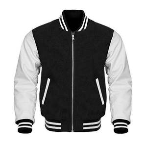 Precio de fábrica al por mayor personalizado bombardero Collage Varsity chaqueta deportiva hombres tela transpirable Letterman Varsity chaqueta - Product Image 4