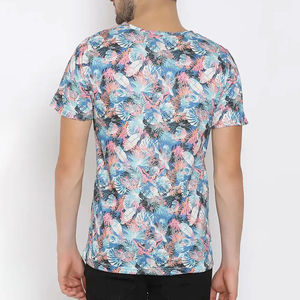 Camisetas de sublimación impresas personalizadas de alta calidad con logotipo personalizado y tamaño de manga corta con impresión de nuevo diseño para hombres - Product Image 3