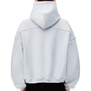 Sweat-shirts à capuche oversize en polaire 500 g/m², fermeture éclair intégrale, streetwear de haute qualité, sweats d'hiver personnalisés pour hommes - Product Image 3