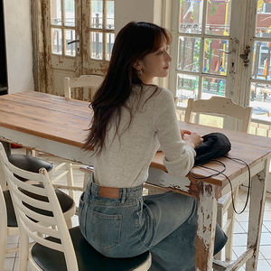 Almacén superventas Promoción de ropa de punto estilo diario PANA cuello en U bambú delgado de punto - Product Image 2