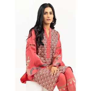 Ensemble chemise et pantalon en chiffon imprimé à l'écran, 2 pièces, modèle IPS-22-78 - Product Image 1
