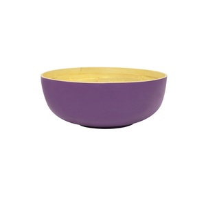 Best Selling Organic Eco Friendly Rose Madder Spun Bamboo Fruit Salad <b>Bowl</b> - Product Image 4