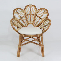 Chaise en rotin Daun, style bistrot français, chaise de salle à manger moderne et décontractée, housse amovible, utilisation en appartement, maison, bureau, salon, hôtel