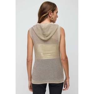 Blusa con Capucha de Punto Brillante - Product Image 5