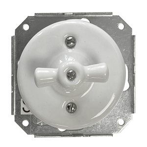 Interruttore da incasso in porcellana bianca 10A 250V (F-Bright 2902000) - Product Image 1