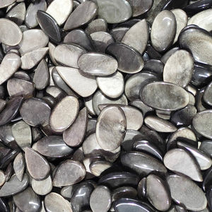 Meilleure vente argent obsidienne Cabochon AAA qualité argent obsidienne pierre précieuse dans toutes les formes et tailles pour bijoux et décoration de la maison - Product Image 2