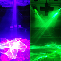 Projecteur d'effets laser Aurora 3W 5W pour intérieur, lumière colorée à ondulations d'eau, pour la décoration de fêtes et de salles KTV