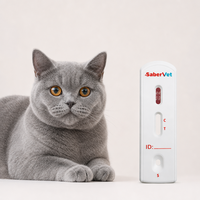Bandelette de test diagnostique vétérinaire en une étape, kit de test rapide FHV Ab, test rapide des anticorps du virus de l'herpès félin pour chat