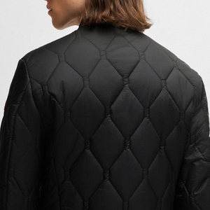 High Quality Material Men <b>Quilted</b> Jacket <b>For</b> Outdoor Trendy Wear With Zip Up Closure <b>For</b> Winters / Full Sleeves Design With Logo - Product Image 5