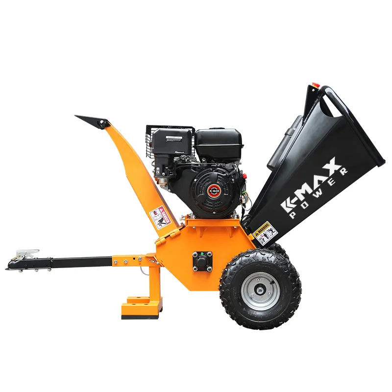 K-maxpower New Listing Upgrade Mulcher Chipper Professional CE Highly Productive Wood Chipper Four Stroke 15HP 65H Tree Shredder