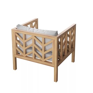 Silla de madera maciza para exteriores, Color Natural, buena calidad, para el hogar, Hotel, parque, jardín, muebles de diseño moderno para sala de estar, uso en el parque - Product Image 4