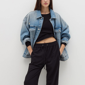 Chaquetas Vaqueras de Tela Suave para Mujer, Cómodas y Elegantes, Ropa Casual, Chaqueta Vaquera con Logotipo Personalizado y Diferentes Colores - Product Image 4