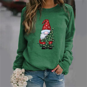 Custom OEM/ODM Long Sleeve Winter Pullover <b>Sweater</b> Digital Printing <b>Christmas</b> Snowman Pattern Men Women's Hoodies Sweatshirts - Product Image 1