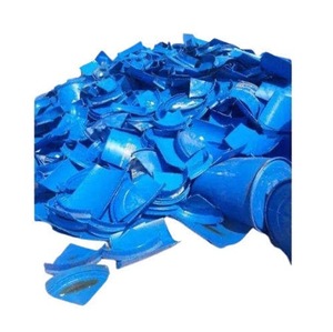 HDPE Blue Drums Scraps Recycled HDPE <b>Crates</b> and <b>Plastic</b> Drums Regrind High Quality Blue HDPE <b>Plastic</b> Drums Scrap - Product Image 1