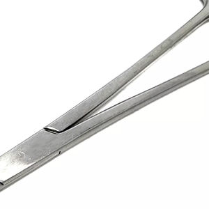 Fórceps para mosquitos Halstead de la mejor calidad, acabado satinado, abrazadera recta de 4,5 pulgadas, fórceps médicos de acero alemán para cirugía - Product Image 5