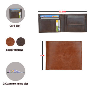 2024 portefeuille en cuir véritable pour hommes avec porte-monnaie et porte-carte de crédit Logo personnalisé court sac à main pour homme porte-monnaie - Product Image 3