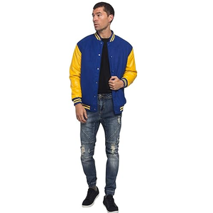 Wholesale Custom <b>Men's</b> Wool Baseball Varsity <b>Jacket</b> Latest Design <b>Long</b> Sleeve Plain Blank Letterman <b>Jackets</b> for Winter - Product Image 6