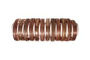 <b>Copper</b> <b>bracelet</b> etching design with <b>magnetic</b> - unisex - lead free - eco friendly - Product Image 3