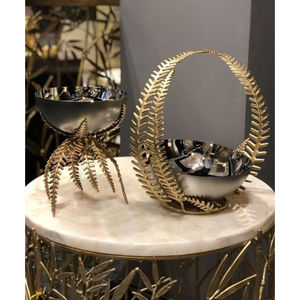 Elegant Metal Decorative <b>Bowl</b> for Wedding and Events <b>Stainless</b> <b>Steel</b> Fruit <b>Bowl</b> for Home Dining and Parties - Product Image 4