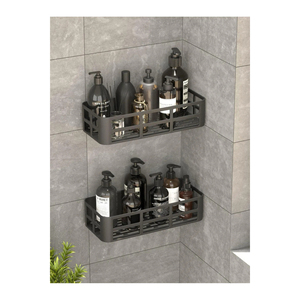 Juego de 2 Organizadores de Baño, Jabonera y Porta Champú, Estante Adhesivo para Accesorios de Ducha - Product Image 4