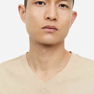 เสื้อยืดแขนสั้นผู้ชายผ้าคอตตอนเทอร์รี่ซักง่ายสำหรับฤดูร้อน2025 - Product Image 3